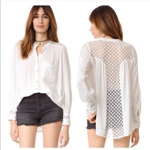 Free people oversized crotchet top tunic